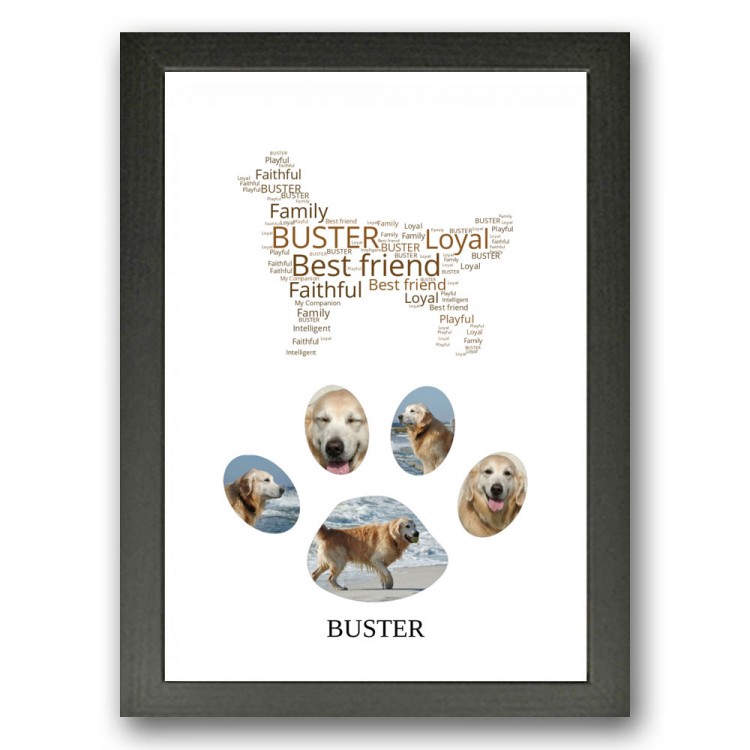 Golden Retriever Dog Photo Collage Gift